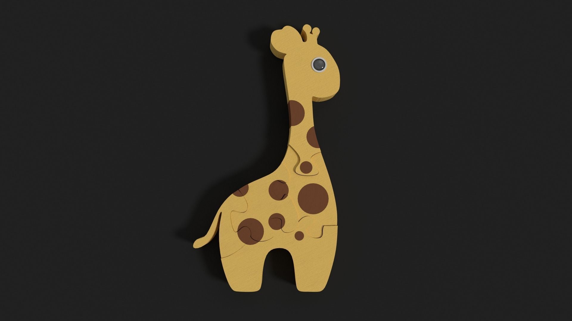 Giraffa puzzle Free 3D model_0