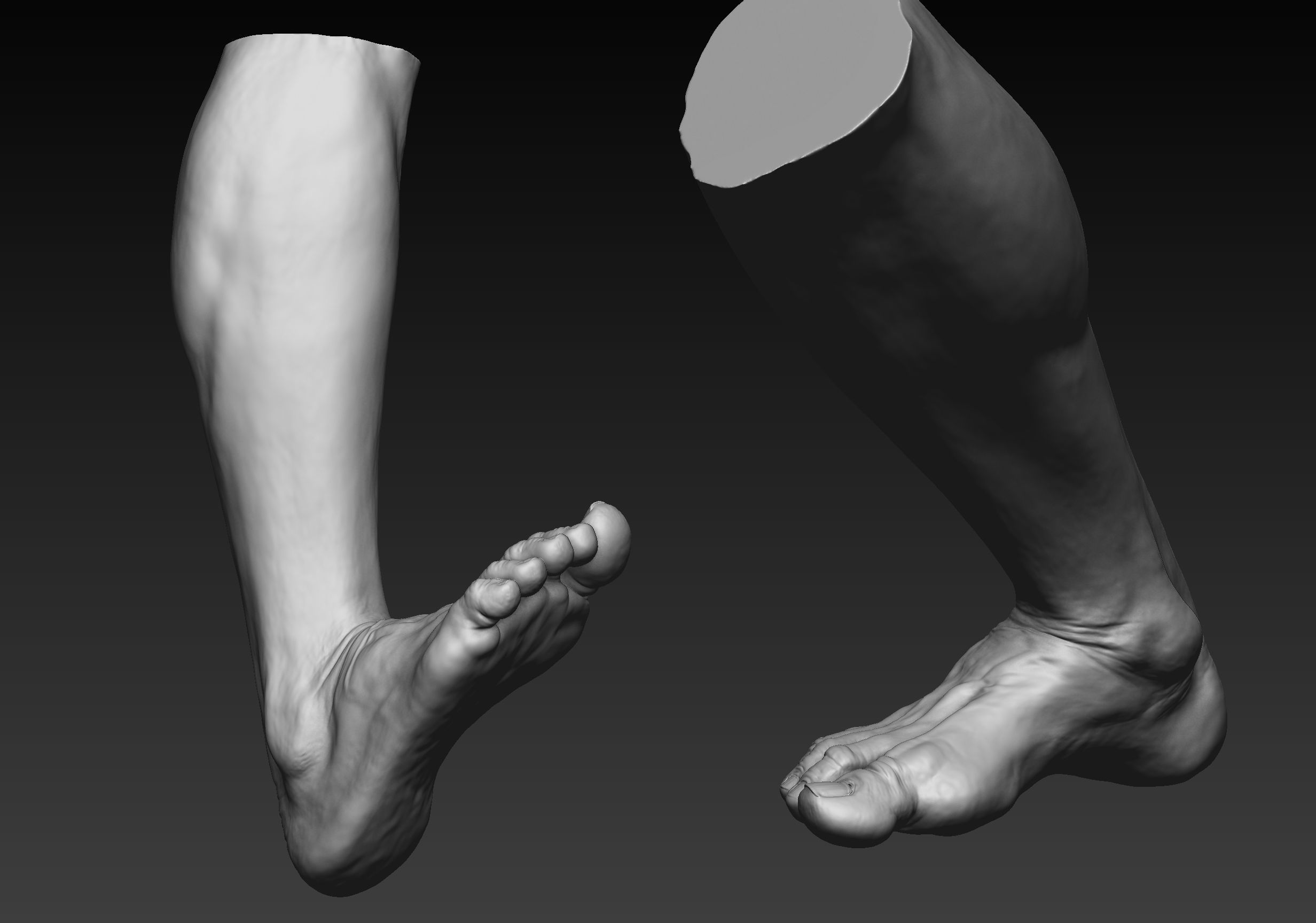12 Male Feet 3D model_13