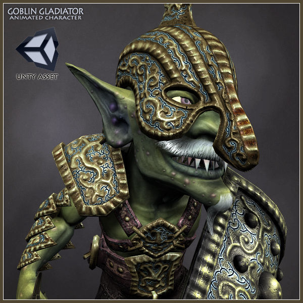 Goblin Gladiator Light Version Low-poly 3D model_10