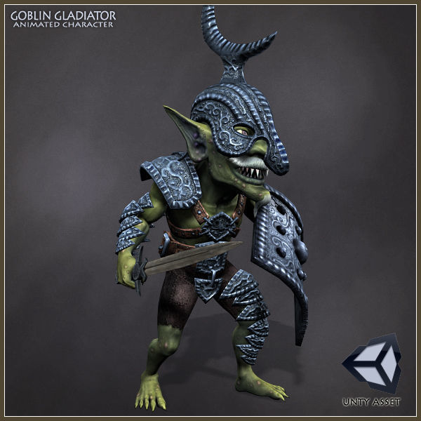 Goblin Gladiator Light Version Low-poly 3D model_12