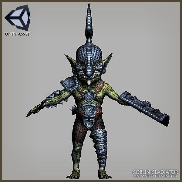 Goblin Gladiator Light Version Low-poly 3D model_18