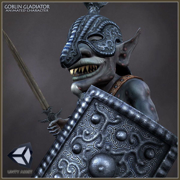 Goblin Gladiator Light Version Low-poly 3D model_9