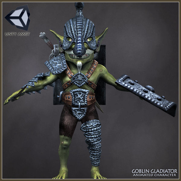 Goblin Gladiator Light Version Low-poly 3D model_17