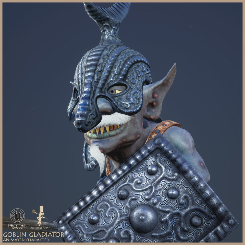 Goblin Gladiator Light Version Low-poly 3D model_4