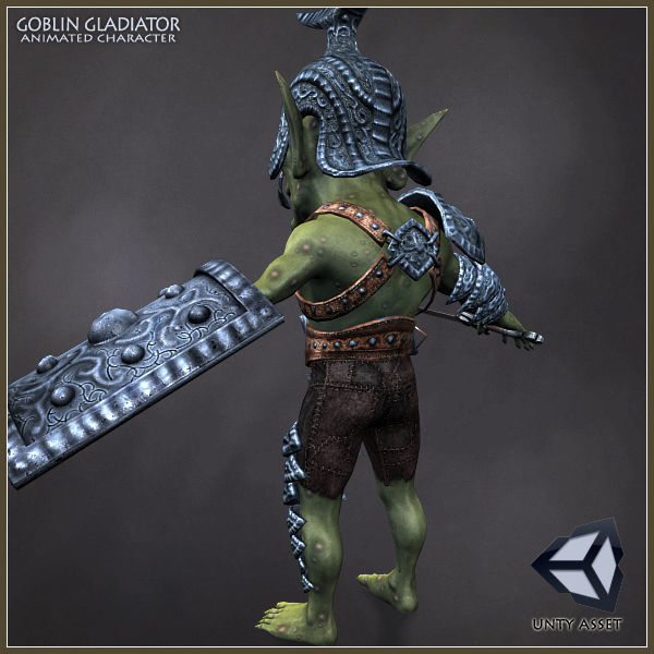 Goblin Gladiator Light Version Low-poly 3D model_13