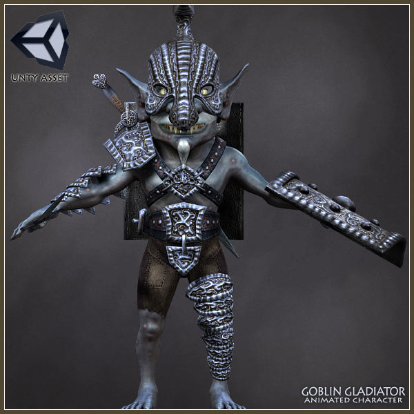 Goblin Gladiator Light Version Low-poly 3D model_15