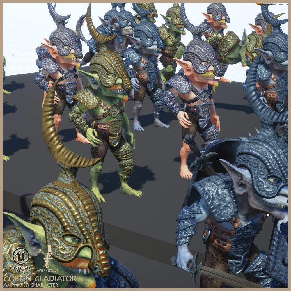 Goblin Gladiator Light Version Low-poly 3D model_5