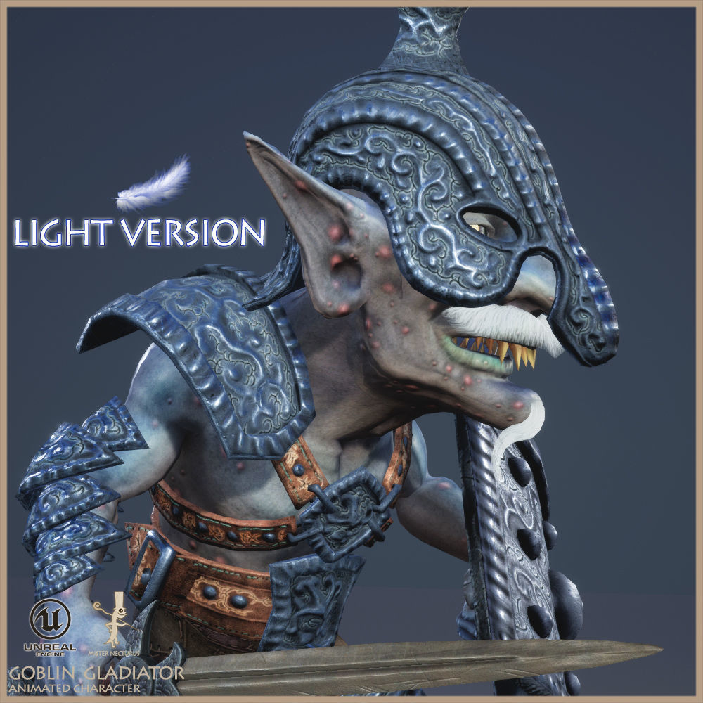 Goblin Gladiator Light Version Low-poly 3D model_8
