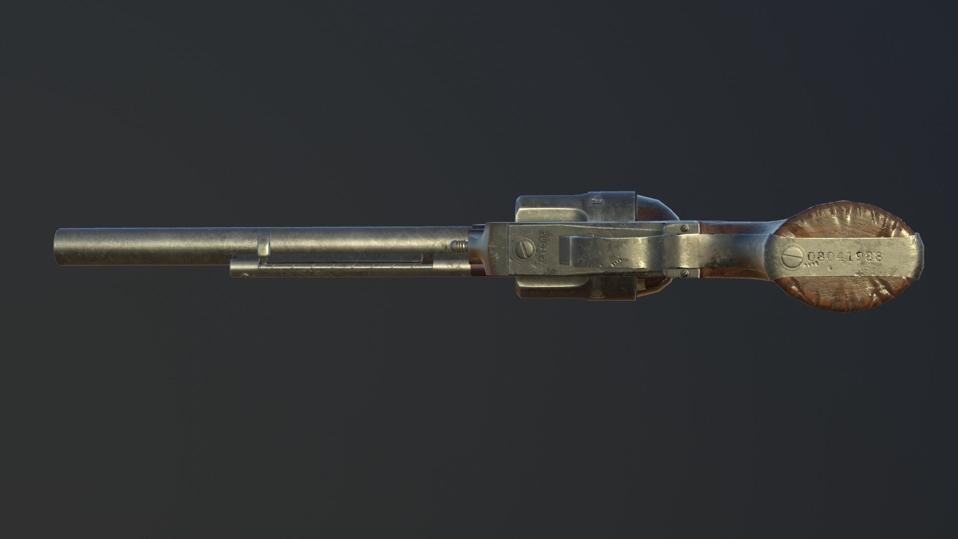 Colt Single Action Army Peacemaker Low-poly 3D model_13