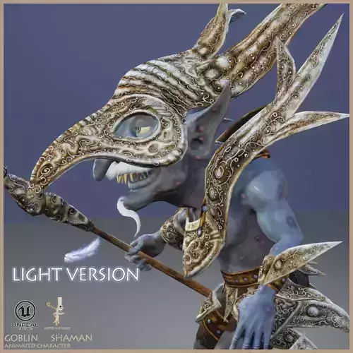 Goblin Shaman Light Version Low-poly 3D model