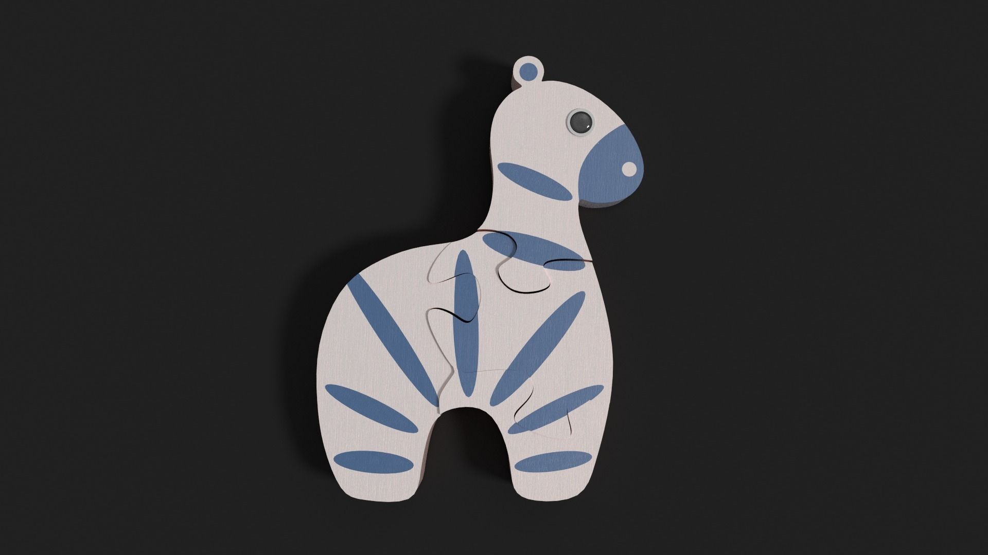 Zebra puzzle Free 3D model_0