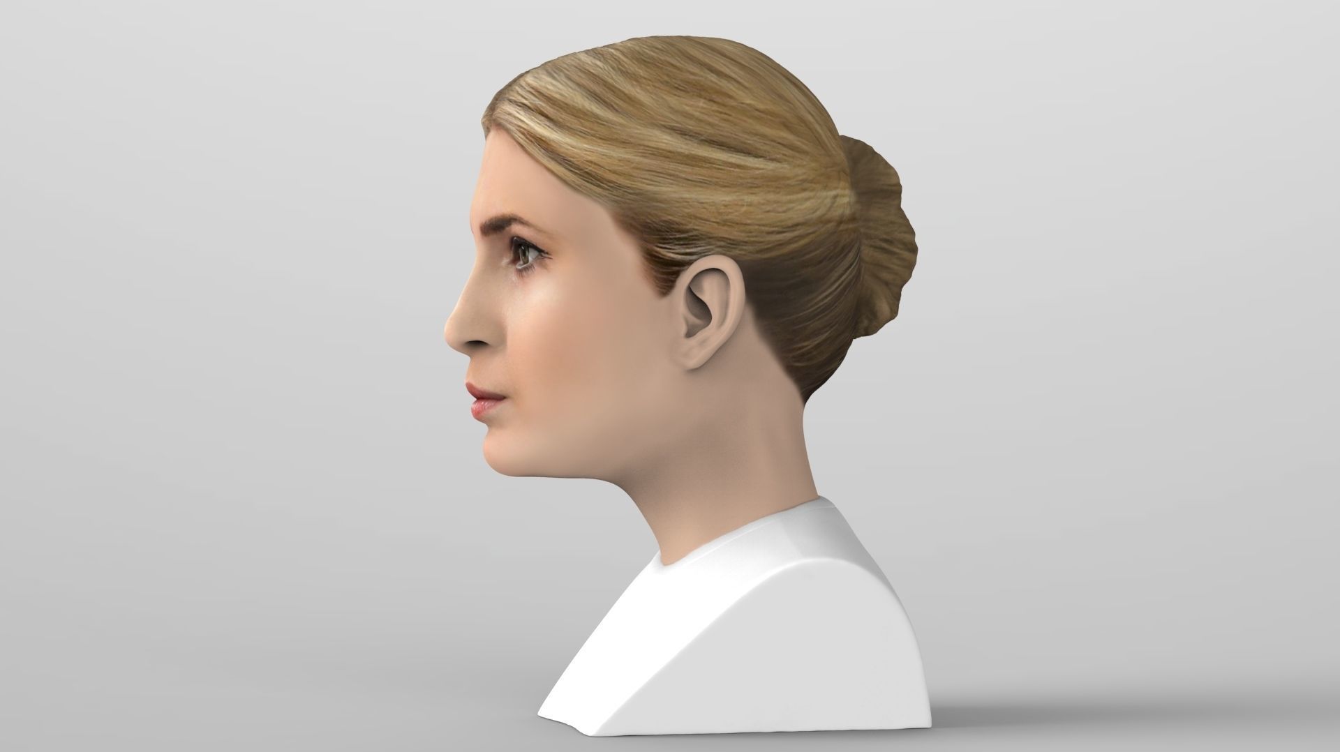 Ivanka Trump bust ready for full color 3D printing 3D print model_3