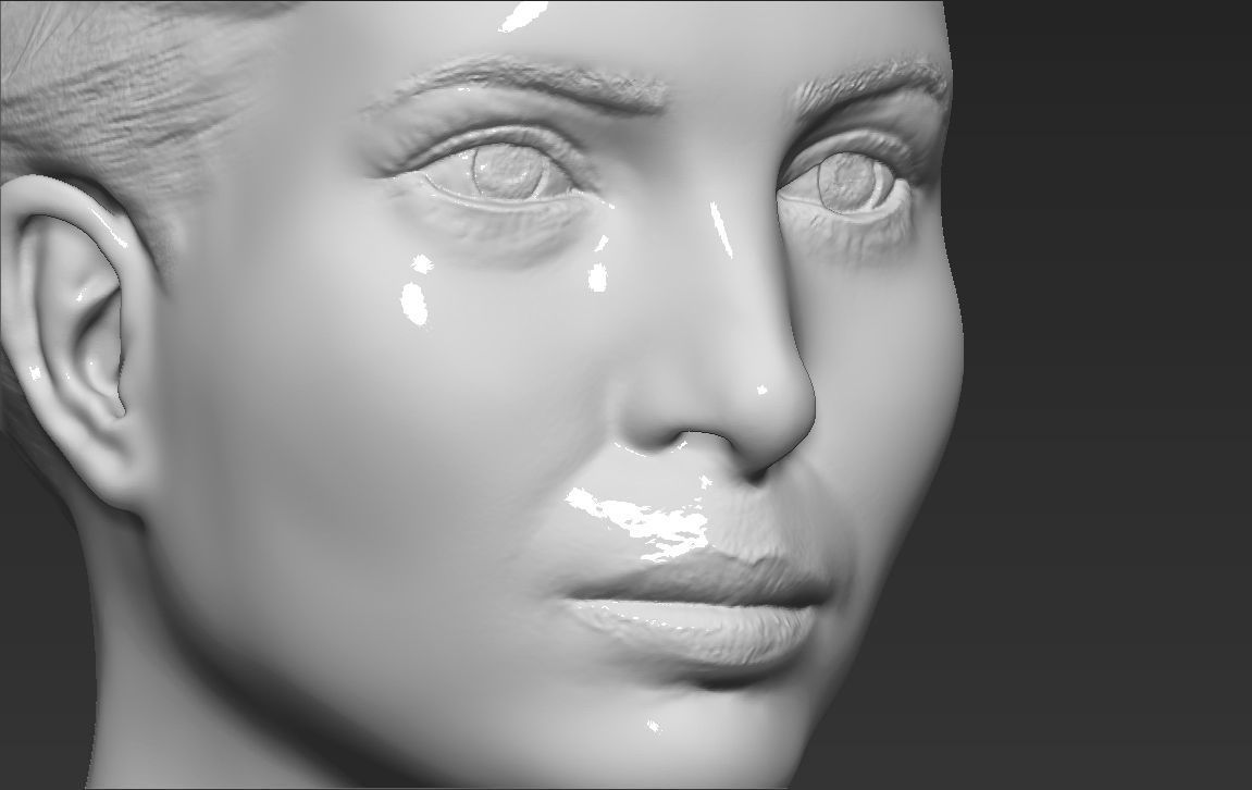 Ivanka Trump bust ready for full color 3D printing 3D print model_47