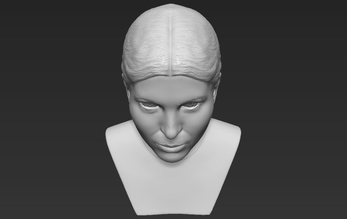 Ivanka Trump bust ready for full color 3D printing 3D print model_42