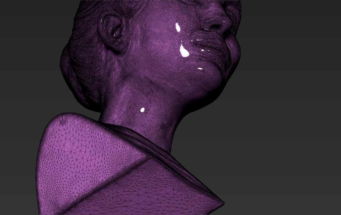 Ivanka Trump bust ready for full color 3D printing 3D print model_56