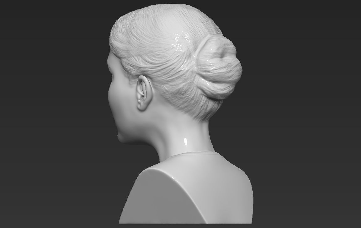 Ivanka Trump bust ready for full color 3D printing 3D print model_31