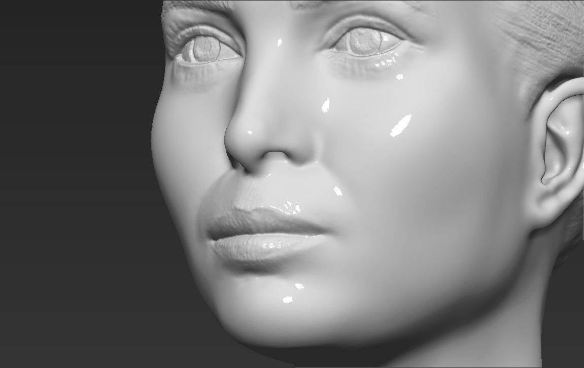 Ivanka Trump bust ready for full color 3D printing 3D print model_51