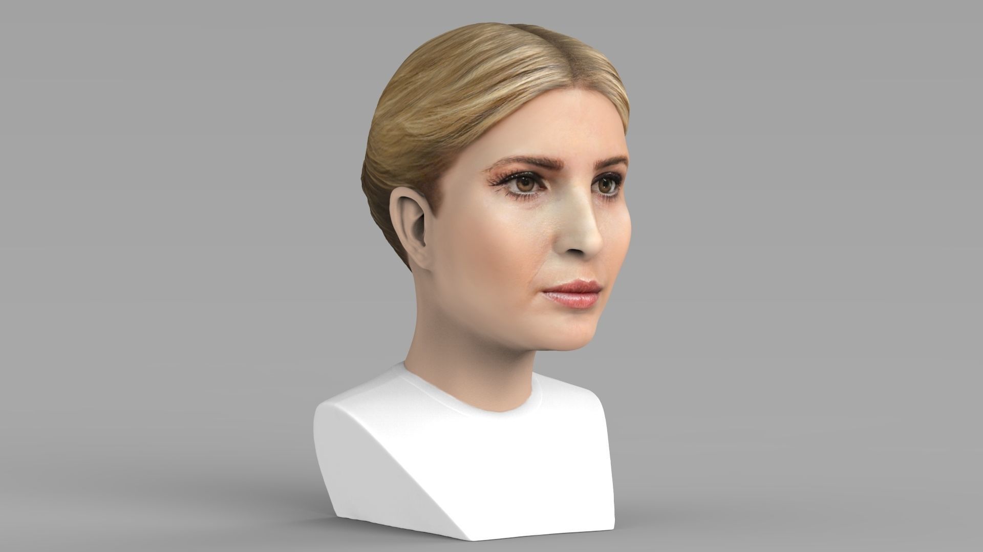 Ivanka Trump bust ready for full color 3D printing 3D print model_11