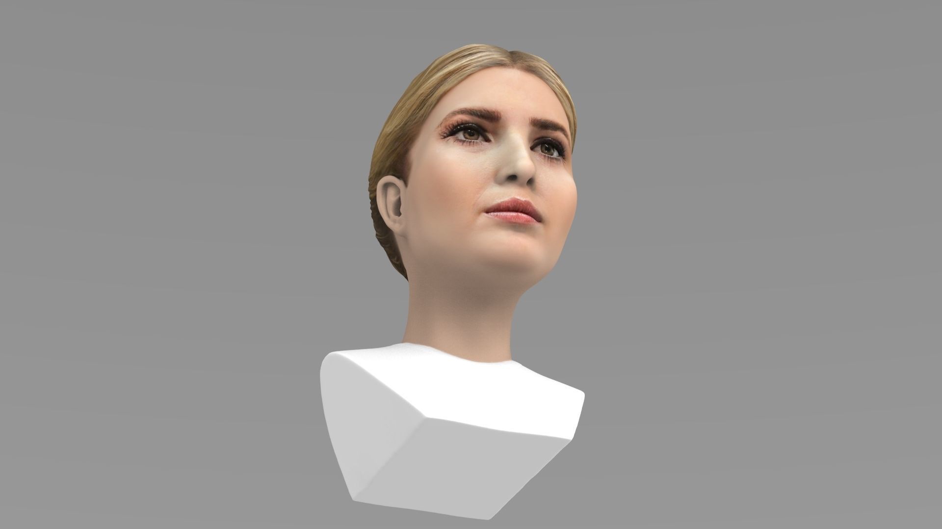 Ivanka Trump bust ready for full color 3D printing 3D print model_16
