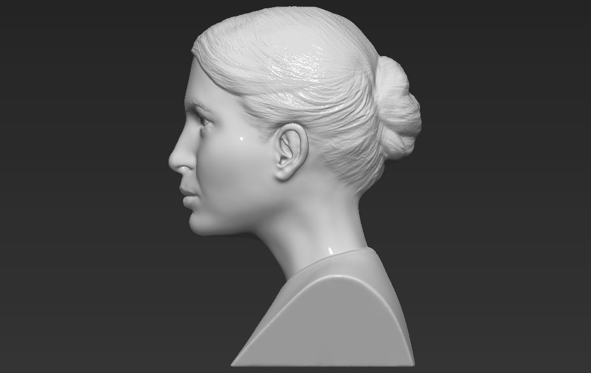 Ivanka Trump bust ready for full color 3D printing 3D print model_30
