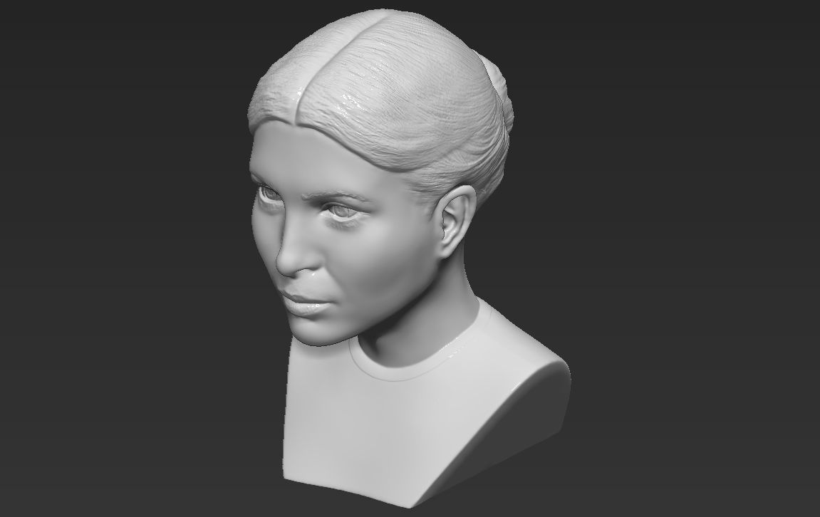 Ivanka Trump bust ready for full color 3D printing 3D print model_43