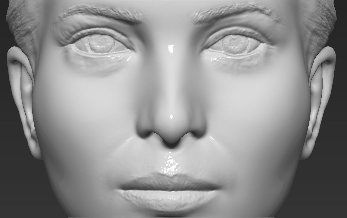 Ivanka Trump bust ready for full color 3D printing 3D print model_46