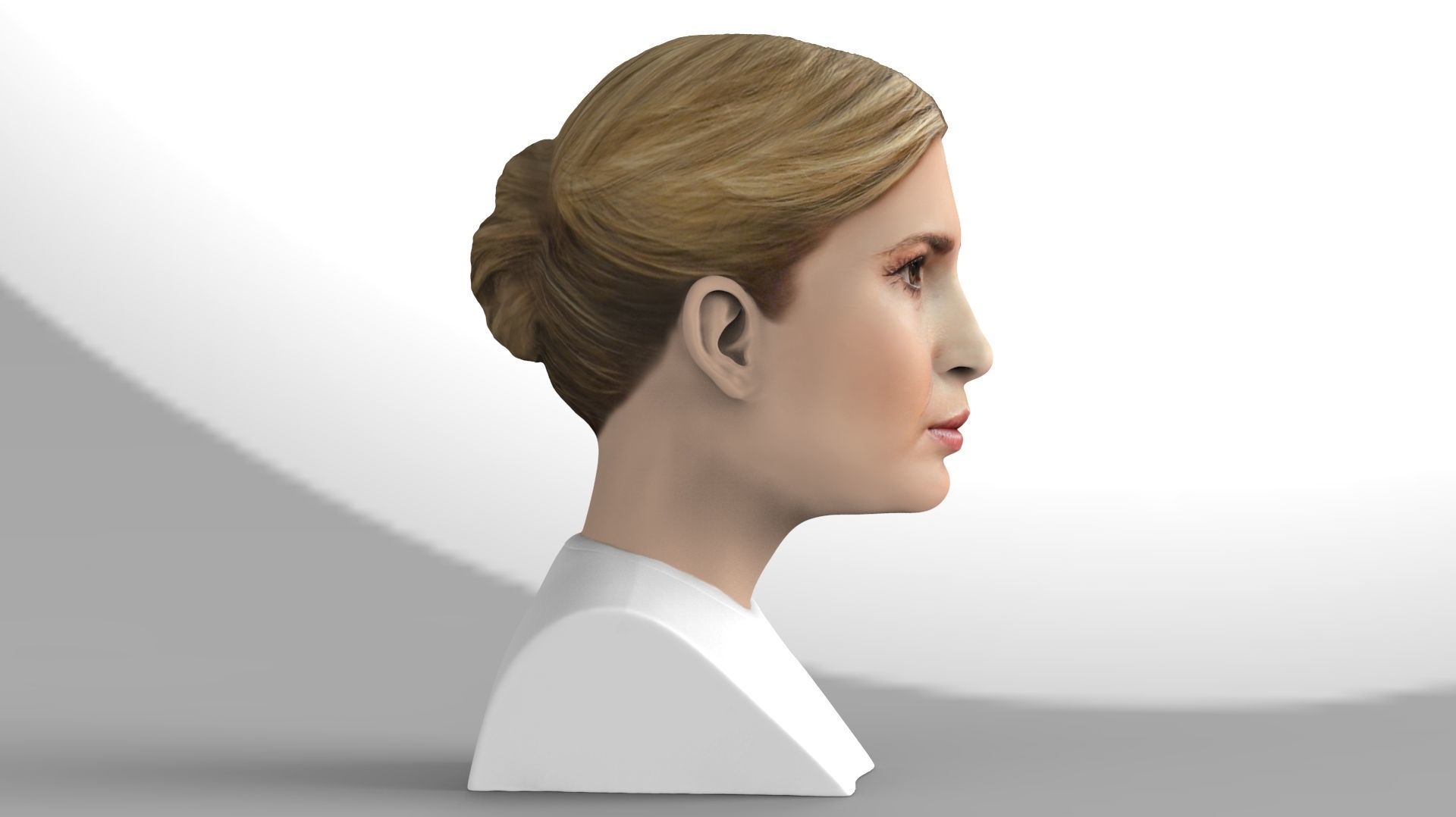 Ivanka Trump bust ready for full color 3D printing 3D print model_9