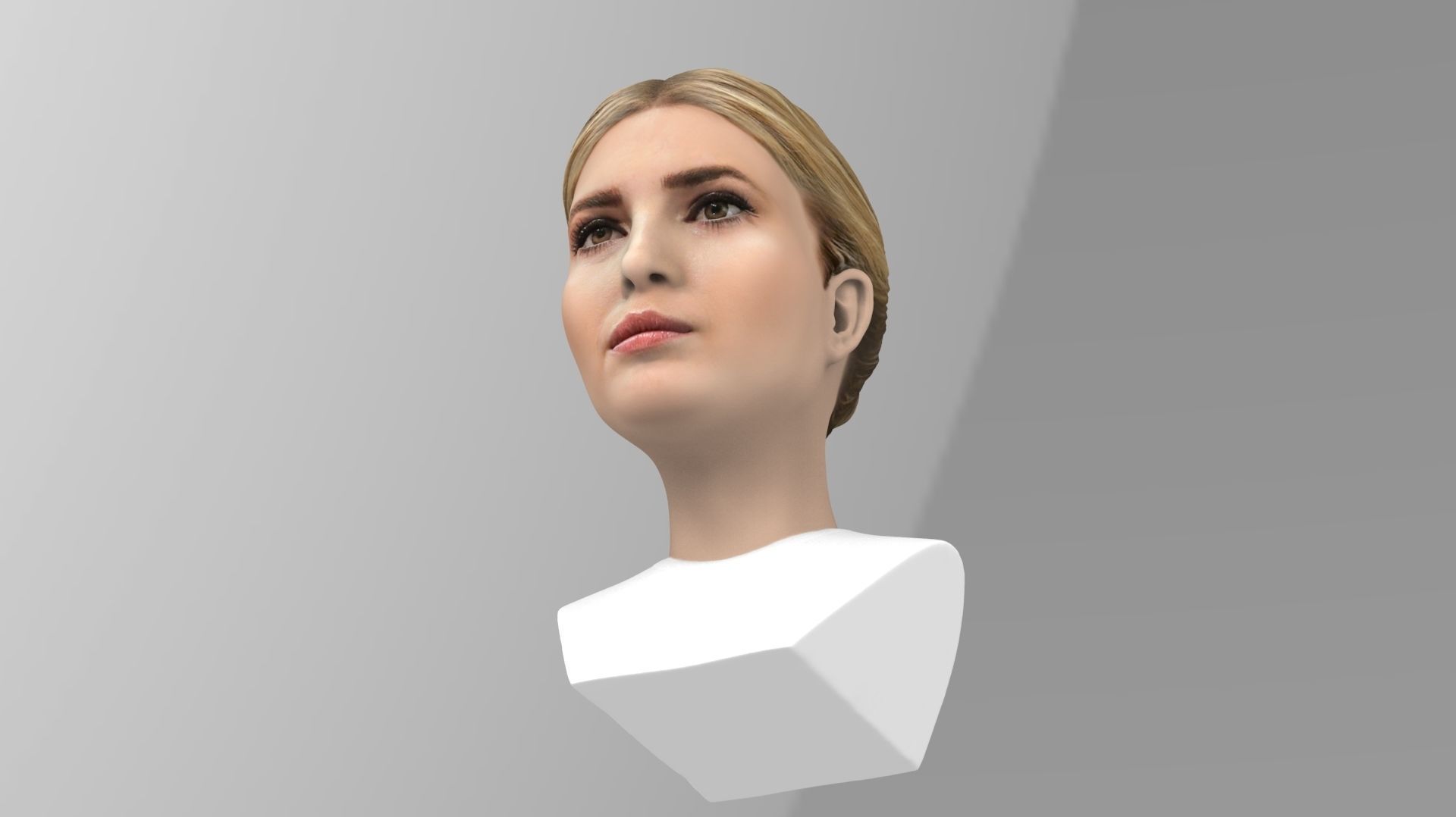 Ivanka Trump bust ready for full color 3D printing 3D print model_15