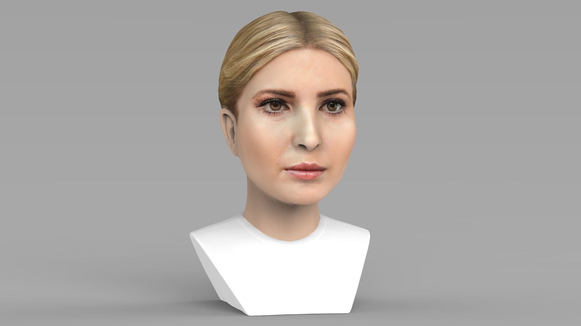 Ivanka Trump bust ready for full color 3D printing 3D print model_12