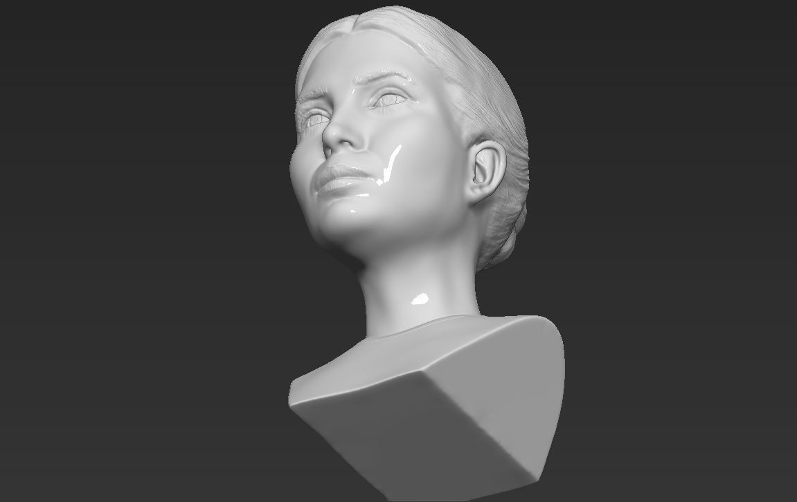 Ivanka Trump bust ready for full color 3D printing 3D print model_50