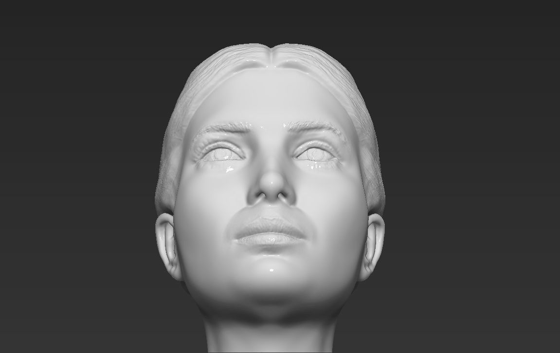 Ivanka Trump bust ready for full color 3D printing 3D print model_49