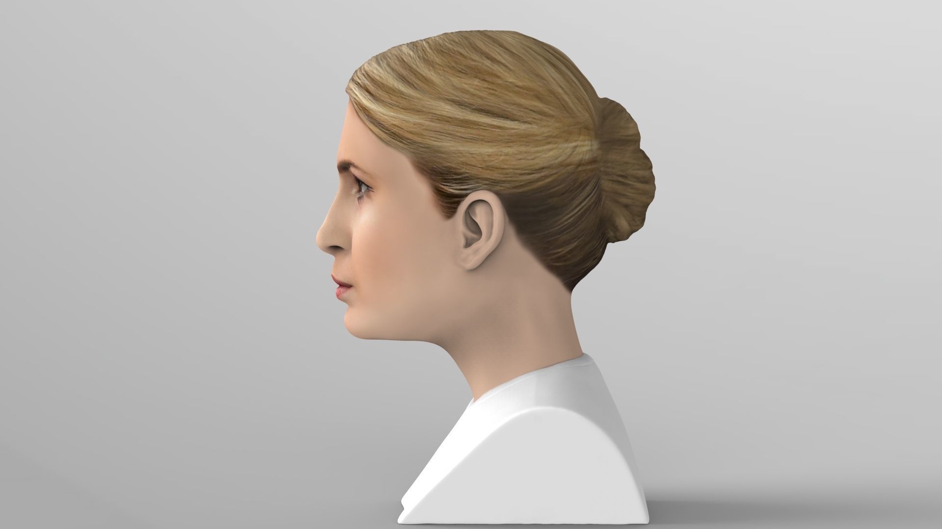 Ivanka Trump bust ready for full color 3D printing 3D print model_4