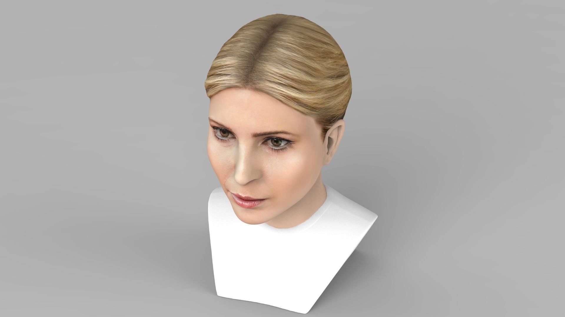 Ivanka Trump bust ready for full color 3D printing 3D print model_14