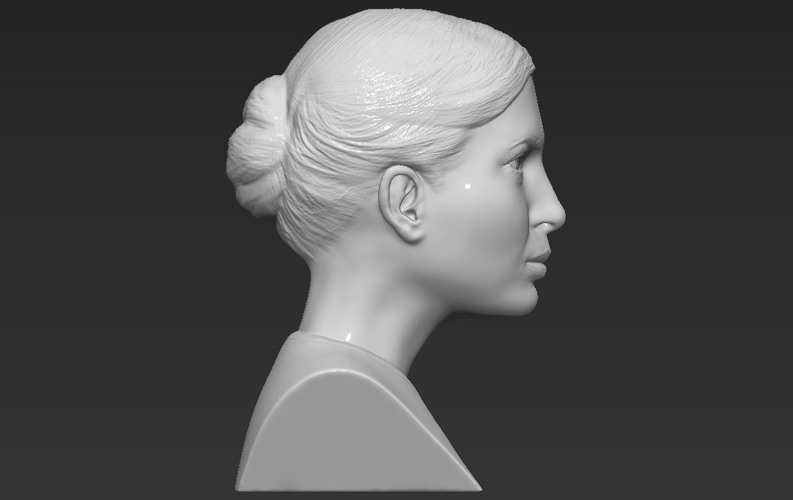 Ivanka Trump bust ready for full color 3D printing 3D print model_33