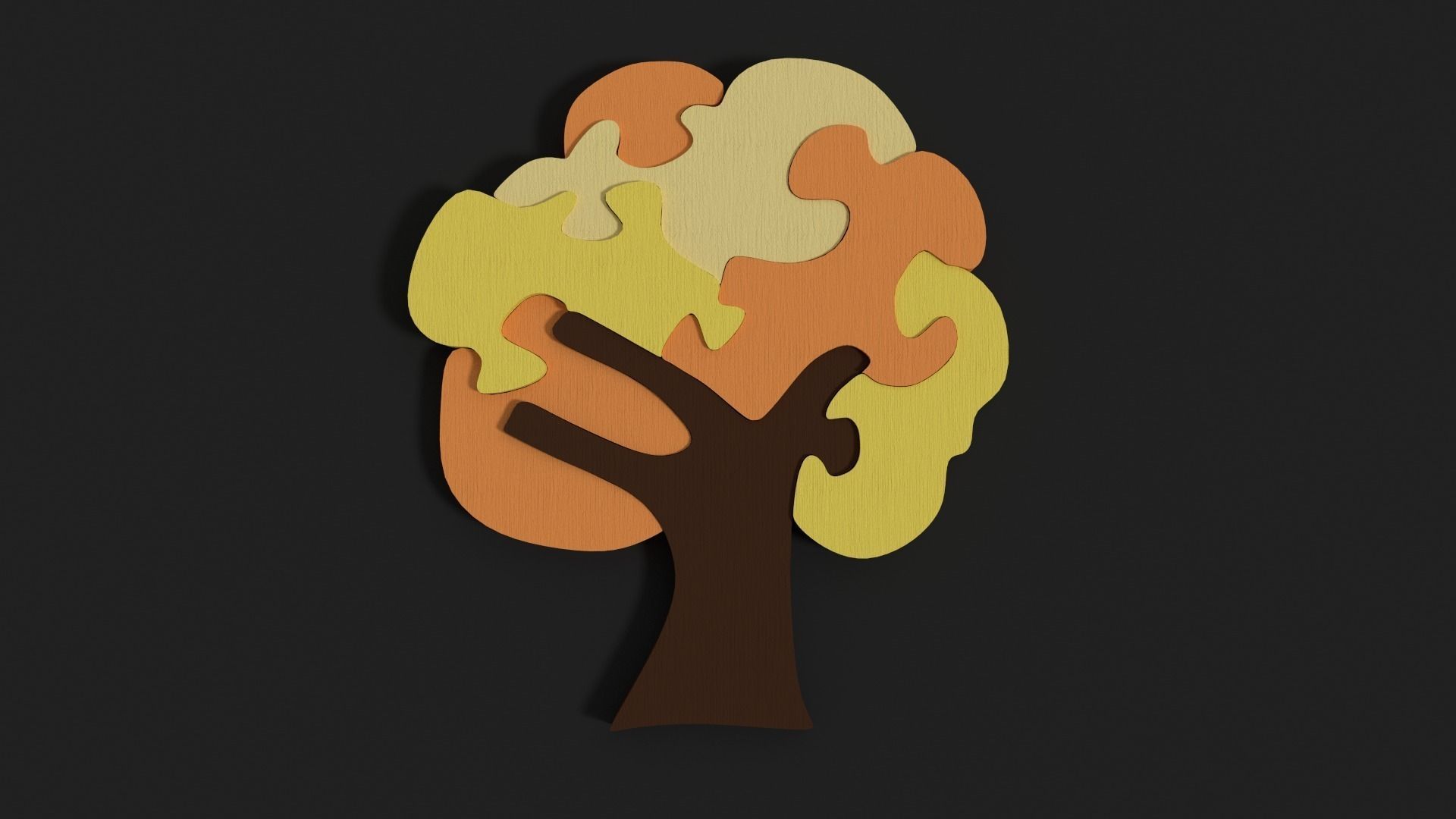 Tree puzzle Free 3D model_0