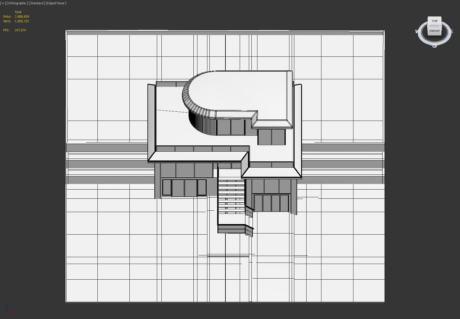 Luxury open plan house 3D model_15