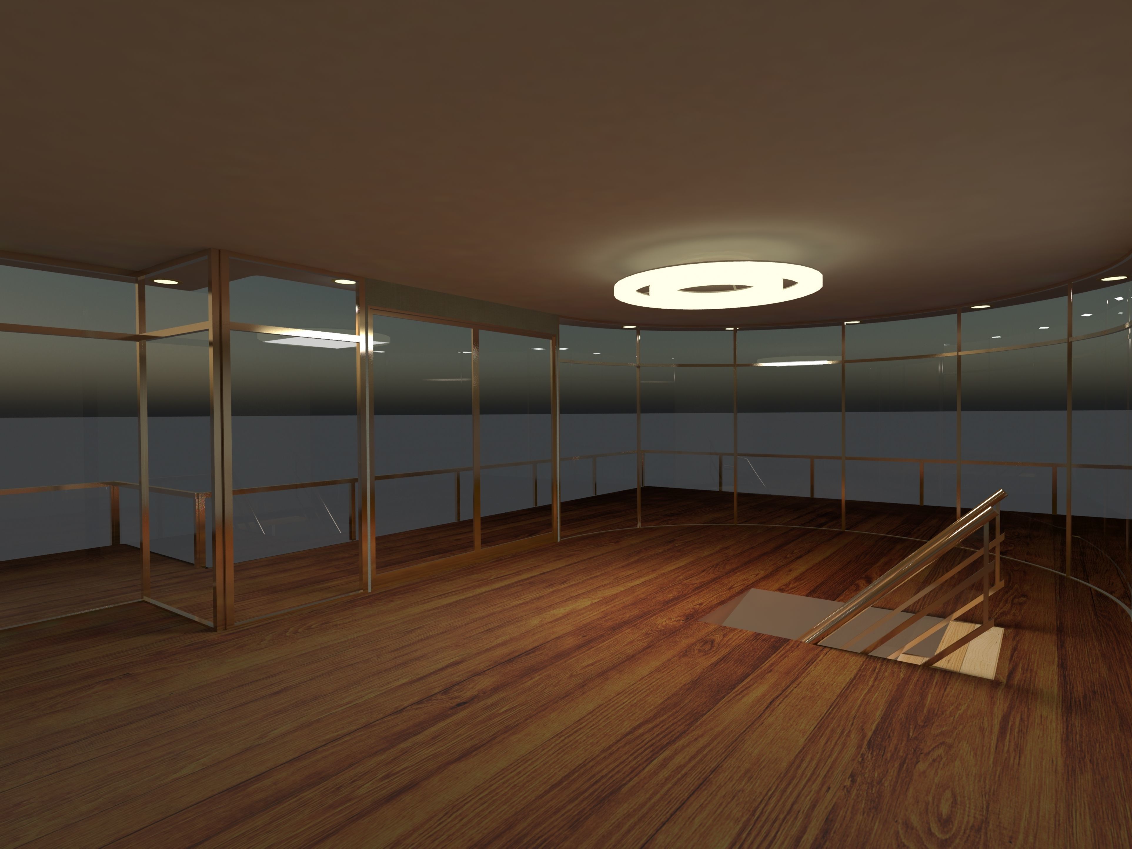 Luxury open plan house 3D model_14