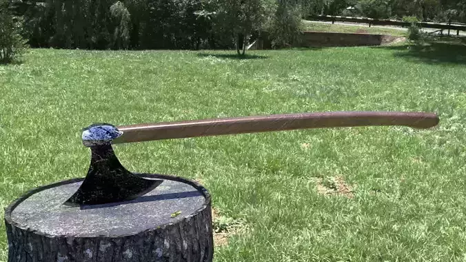 ORTAS AXE NO 15 HEAVY BATTLE AXE 3D PRINTABLE 3D print model ORTAS AXE NO 15 HEAVY BATTLE AXE 3D PRINTABLE 3D print model