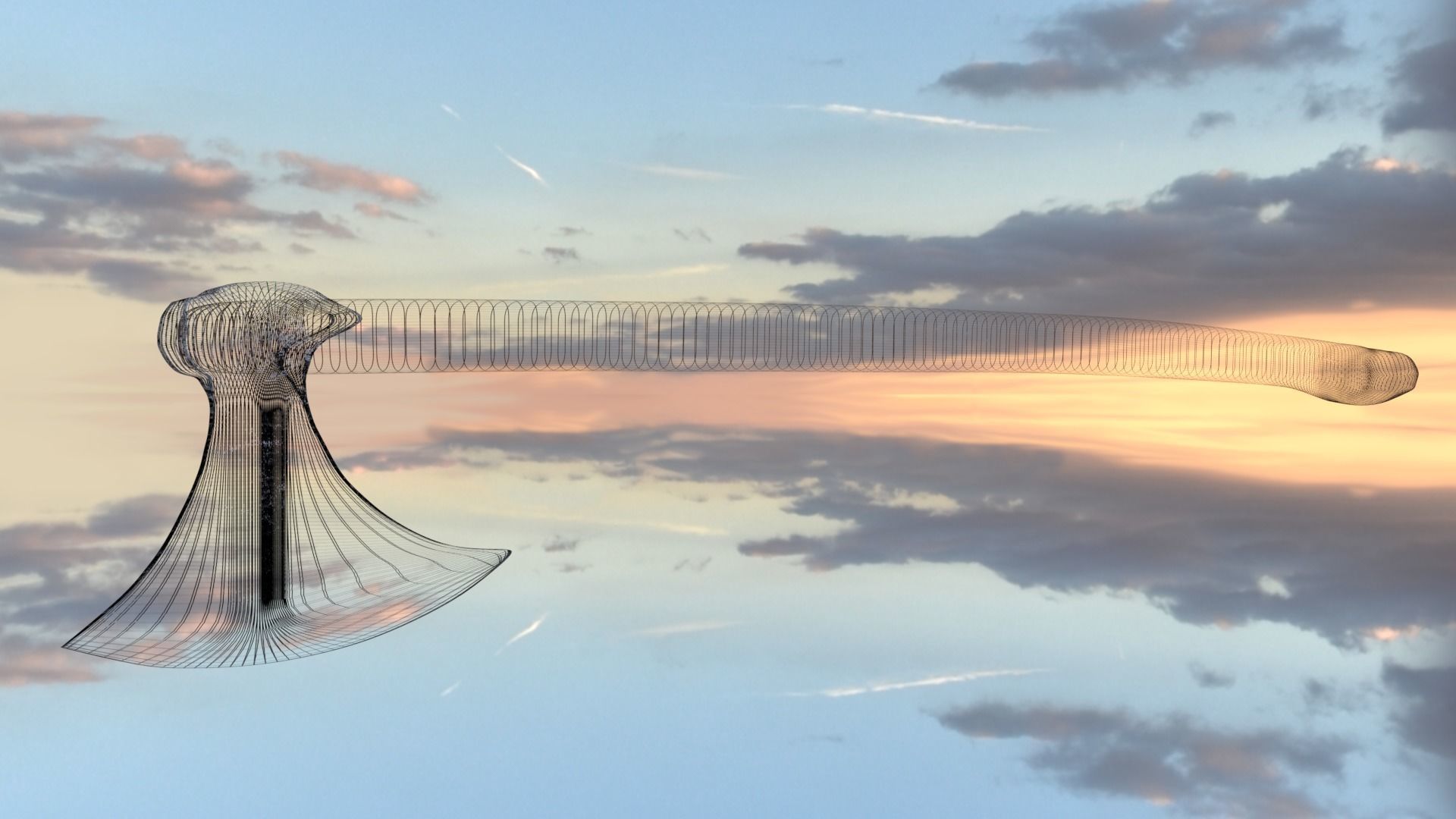 ORTAS AXE NO 15 HEAVY BATTLE AXE 3D PRINTABLE 3D print model_8