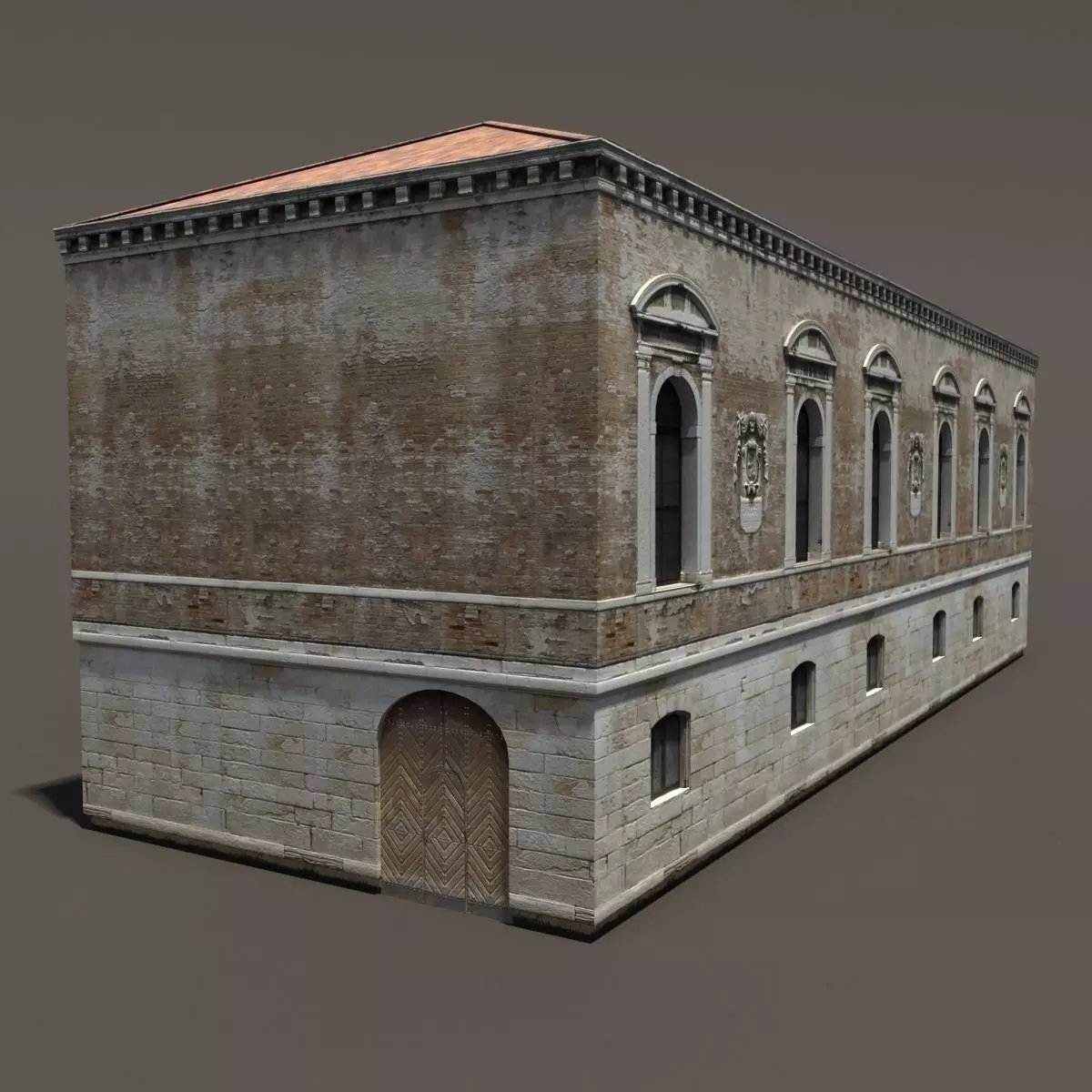 Venice Building 148 Low Poly Low-poly 3D model_0
