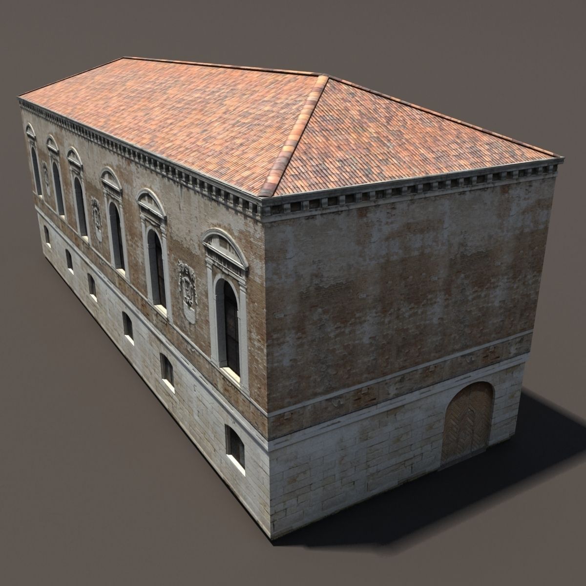 Venice Building 148 Low Poly Low-poly 3D model_1