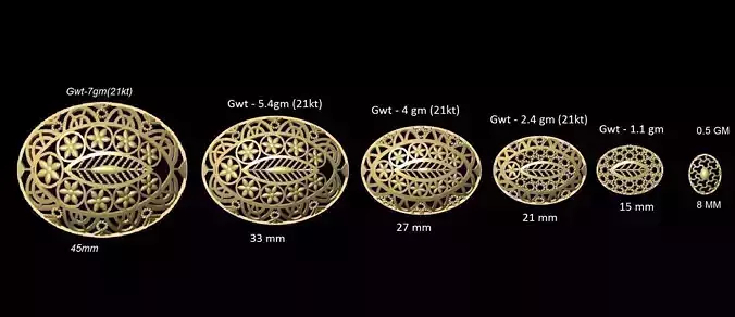 vrpnd2356 size of gold medallion