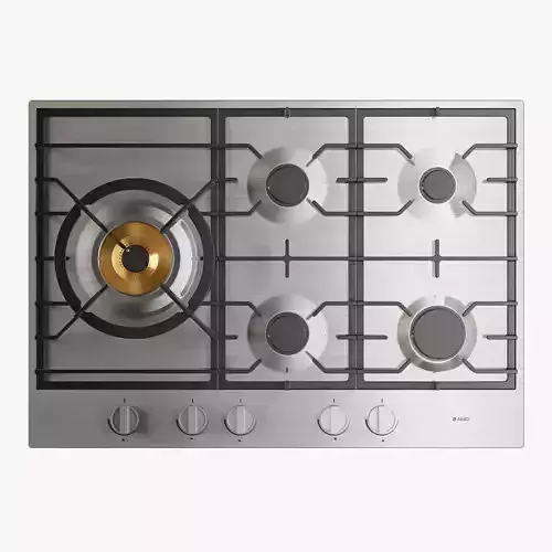 Asko HG1776SB gas cooktop 3D model