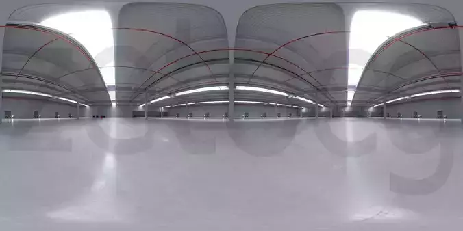 HDRI - Industrial Building Interior 6 Texture
