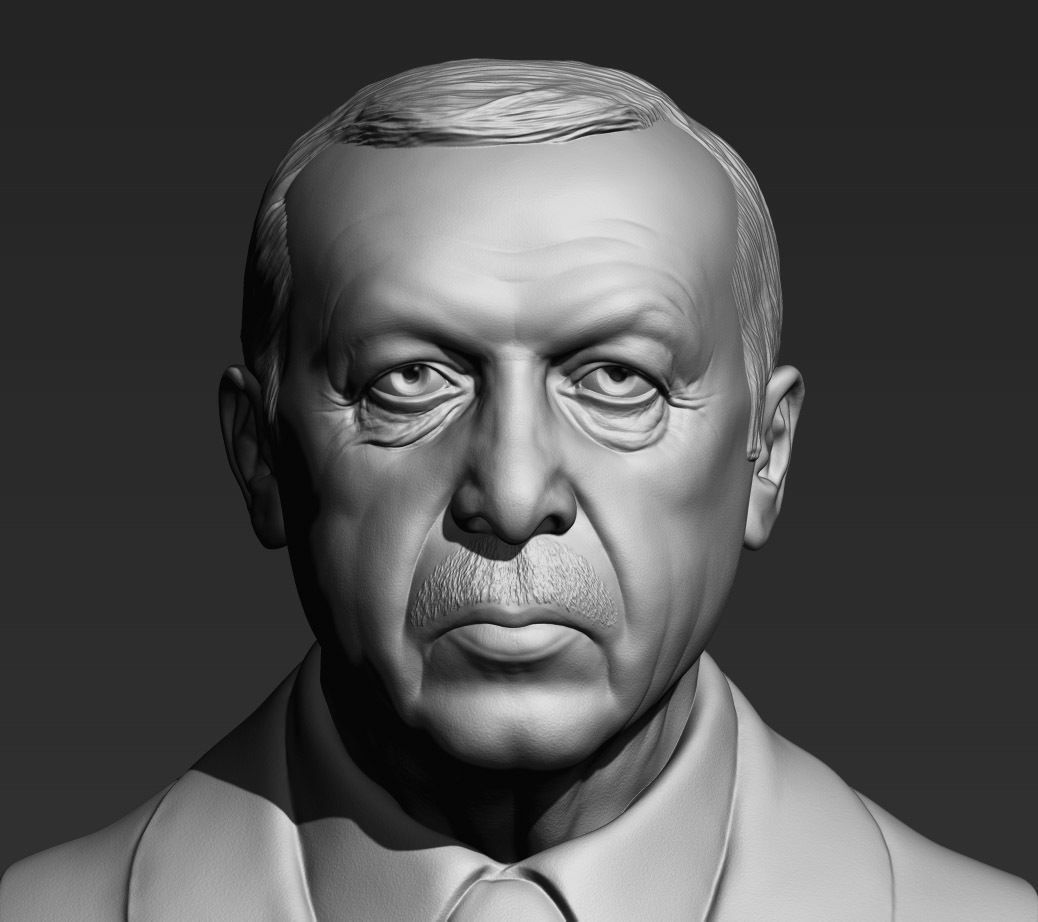 Recep Tayyip Erdogan 3D print model_2