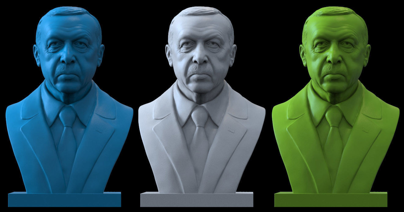 Recep Tayyip Erdogan 3D print model_7