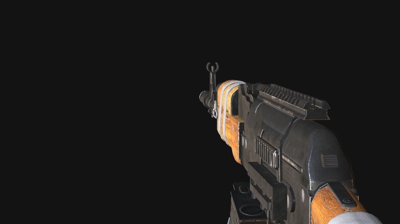 custom ak74 Low-poly 3D model_7