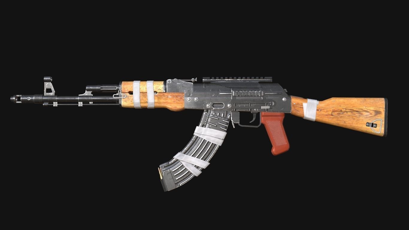 custom ak74 Low-poly 3D model_17