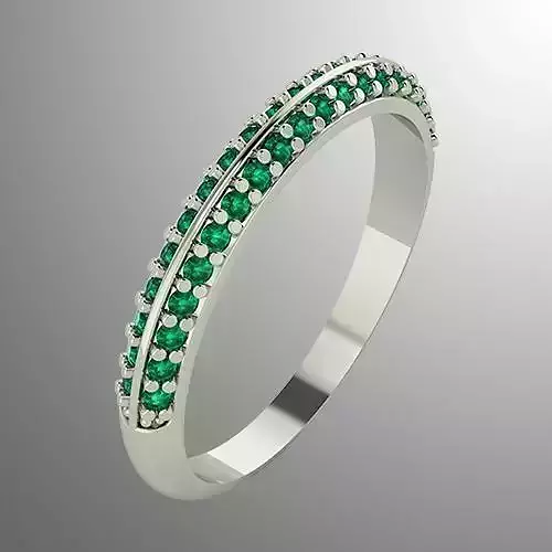 Ring n 1 emerald wedding band