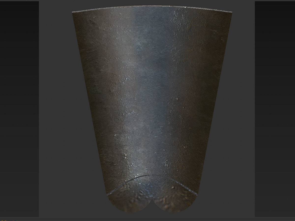 Medieval Winged Spear Low-poly 3D model_16